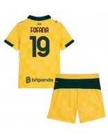 AC Milan Youssouf Fofana #19 Tredjedraktsett Barn 2025-26 Korte ermer (+ bukser)